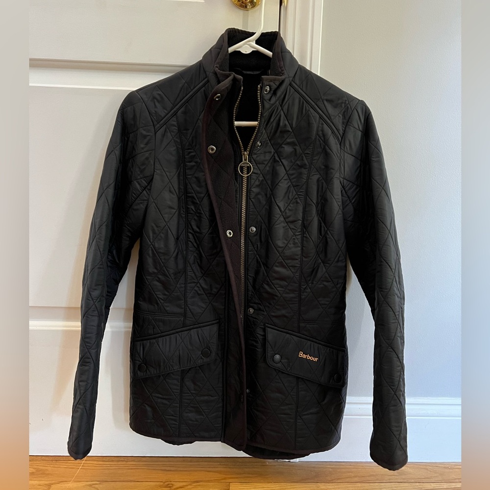 Barbour quilted women’s jacket, Black, Size 6
